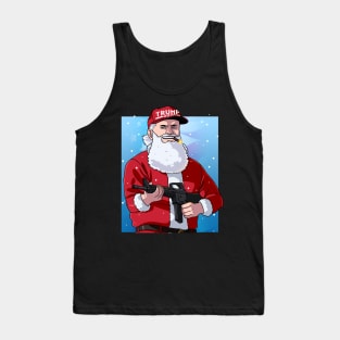 Santa Claus Patriotic Christmas Donald Trump Tank Top